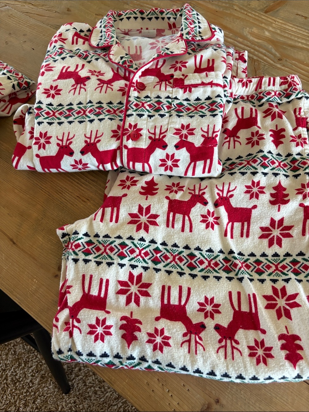 Hanna Anderson Christmas pajamas.